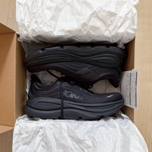 호카 본디 9 X-WD 엑스트라 와이드 남성 블랙 1162015-BBLC