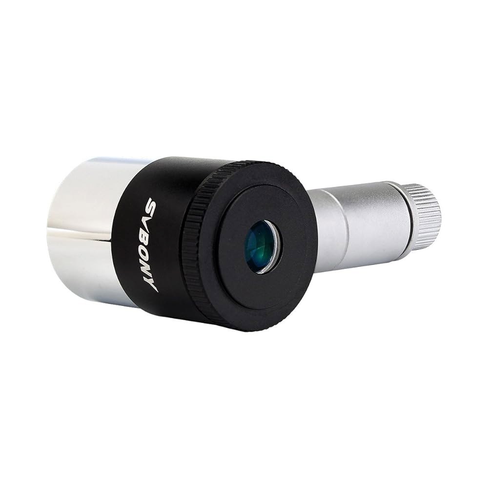 SVBONY 레티클 아이피스 1 25인치 조명 12 5mm 이중 선 십자형 LED 조명기 40도 FOV 4 요소 디자인 망원경 액세서리 가이드
