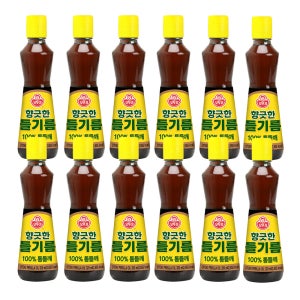 오뚜기 향긋한 들기름 320ml, 12개