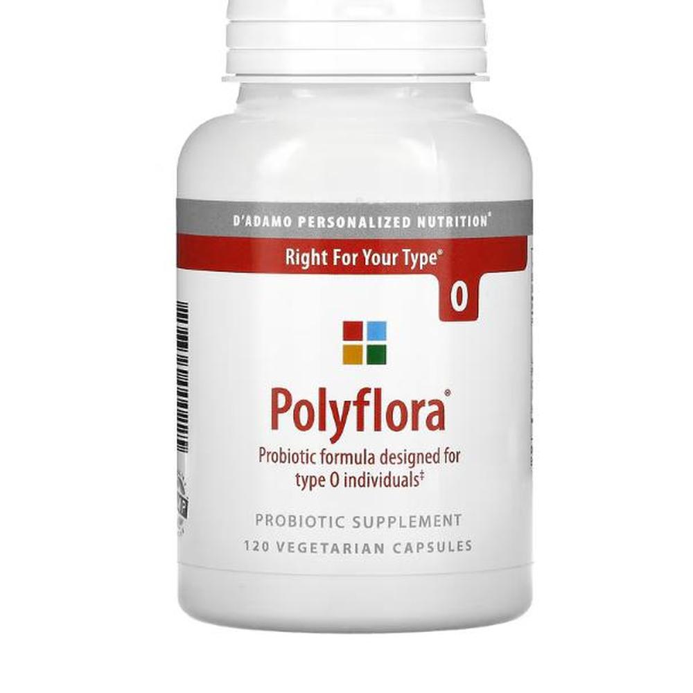 <b>D</b>’<b>adamo</b> Polyflora 프로바이오틱 포뮬라 혈액형 O형용 베지캡슐 120정
