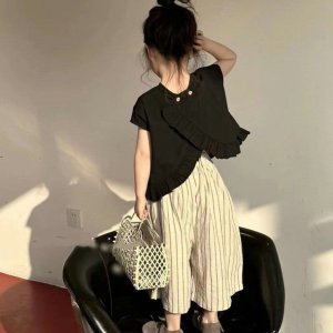 츄아랜드 유아동 여름 언발뒷단추티 와일드팬츠