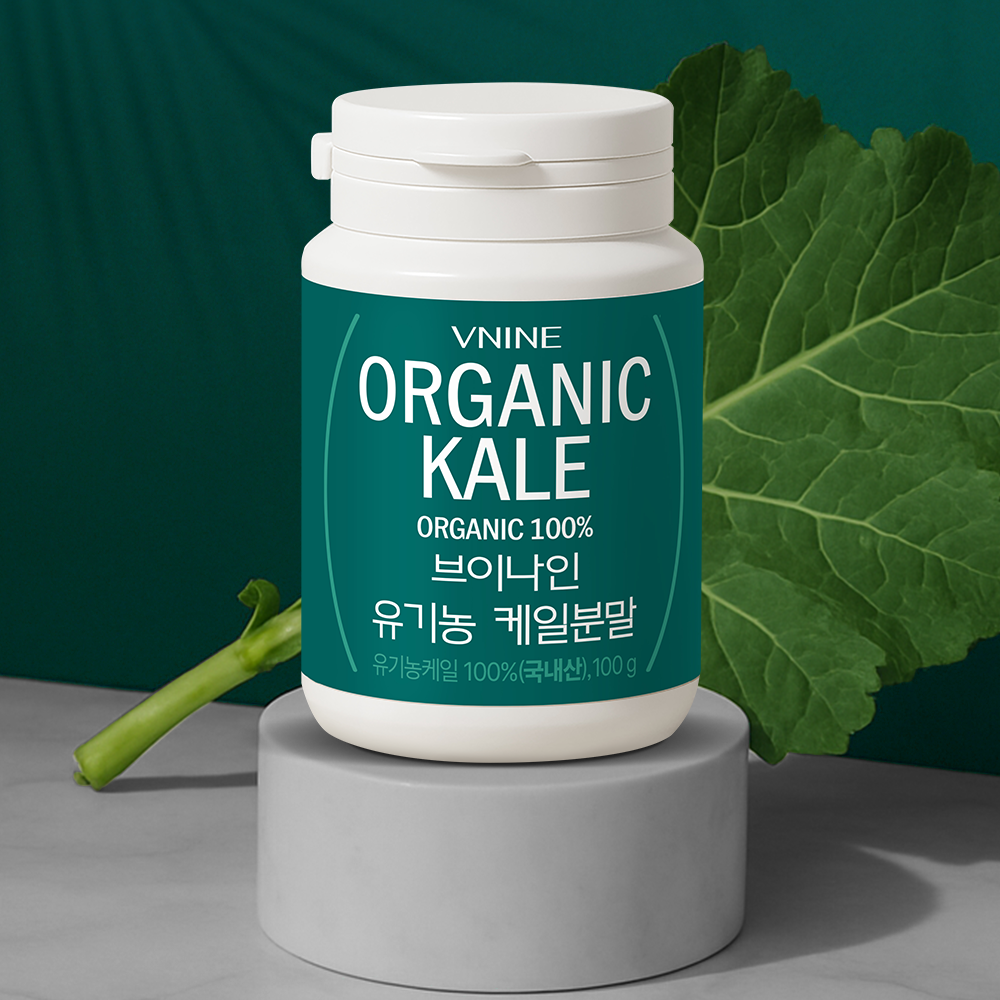 [신제품3+1] 브이나인 국산 유기농 케일파우더 케일분말 유기농케일 100 g x 1개