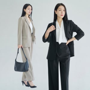 여성 정장 셋업 하객룩 와이드 투피스 [보정핏]