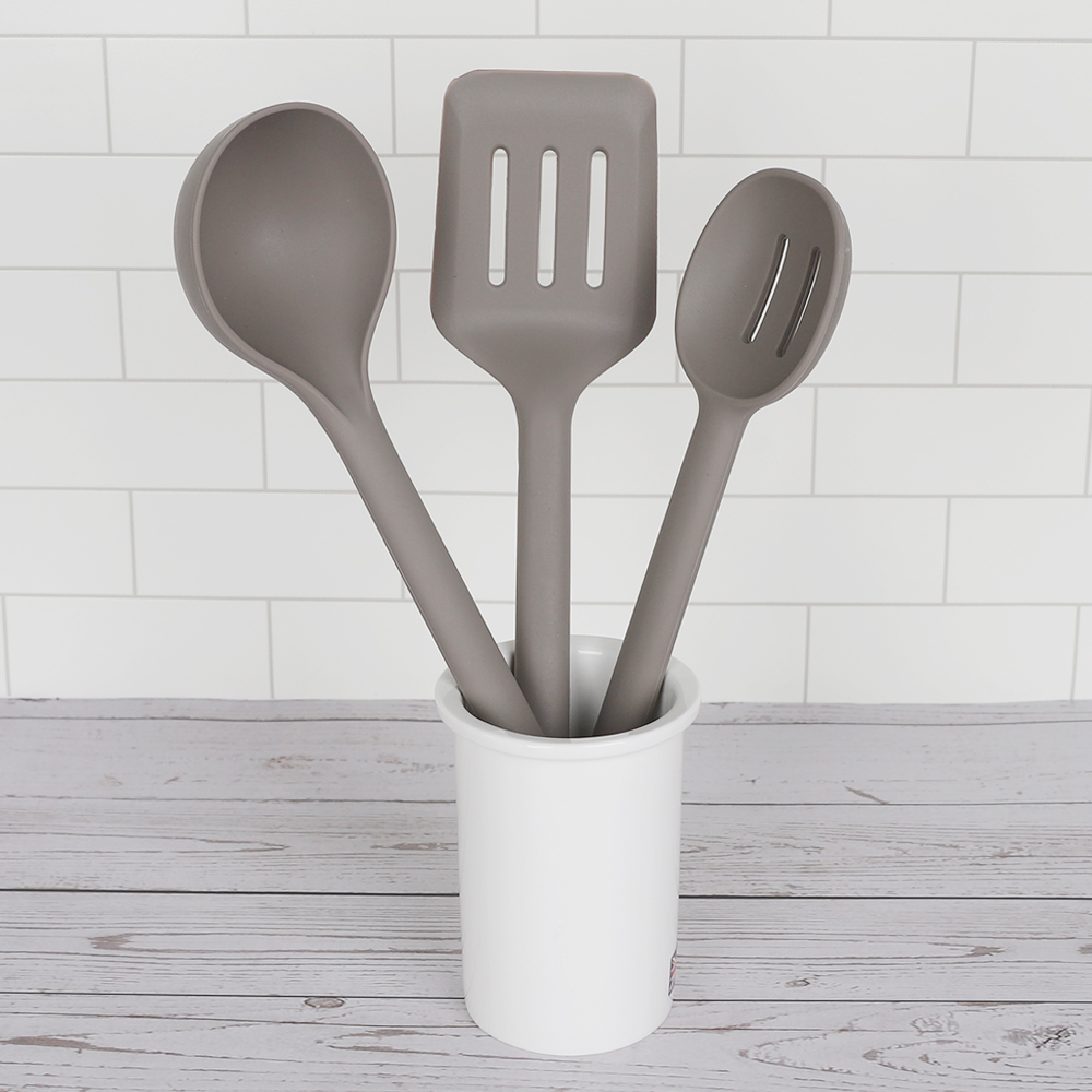 실리콘 조리도구 주방 요리스푼 국자 뒤집개 볶음스푼 3종 세트