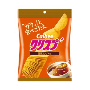 가루비 포테토칩 크리스피 콘소메맛 45g X 15개 / 한박스 일본 크리스프
