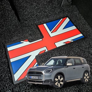 미니 컨트리맨 코일매트 유니언잭 실리콘 와이드 발판 U25 확장형
