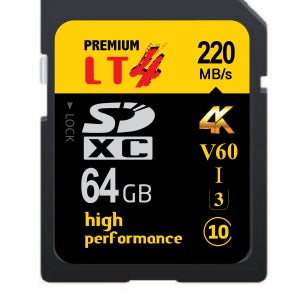 LT4메모리 SDXC 64GB 220mb High Performance 4K SD카드