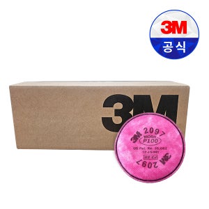 3M 2097K 특급 방진 필터 용접 그라인딩 석면 냄새제거 (2개입) 200개