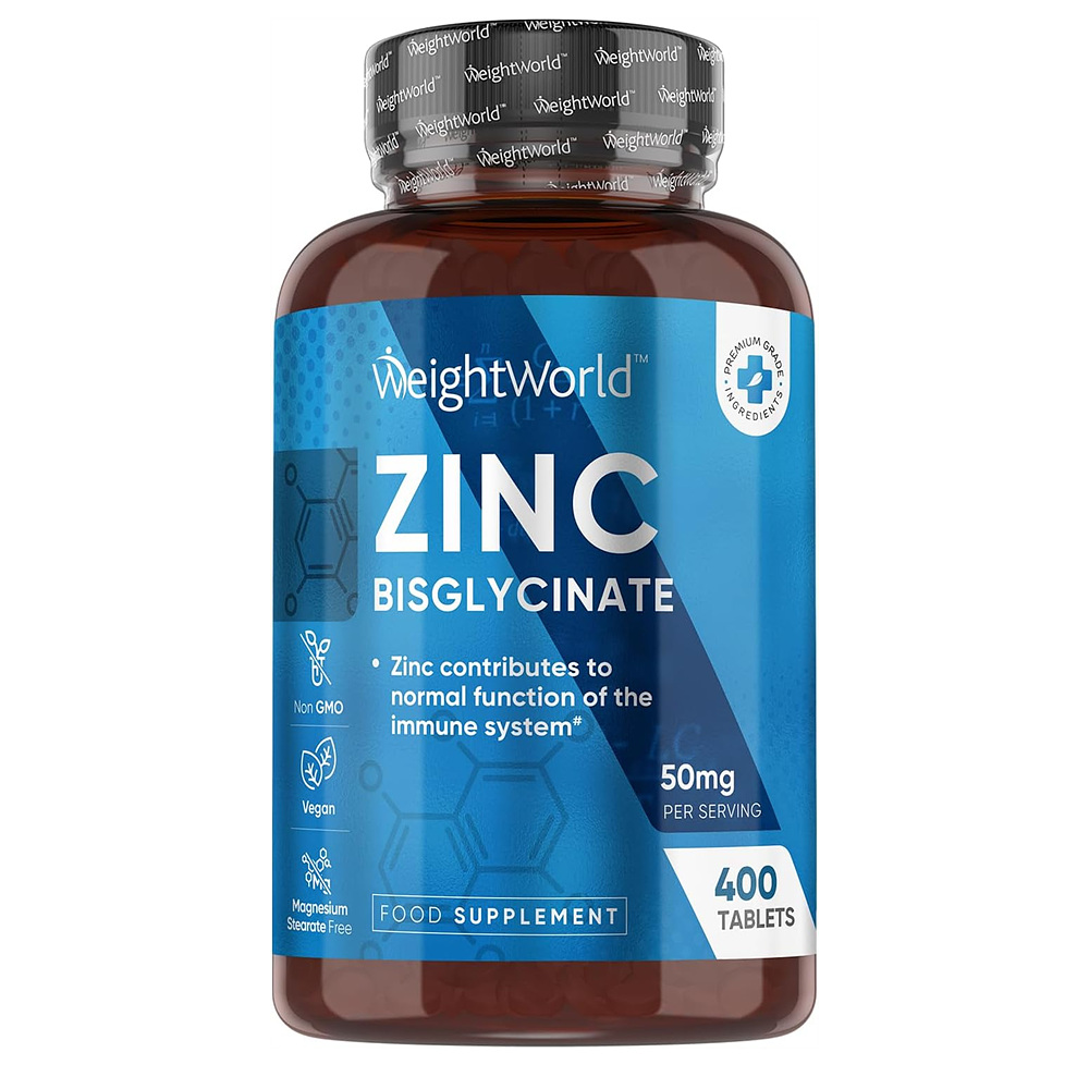 WeightWorld 웨이트<b>월드</b> <b>아연</b> 50mg 비건 400정