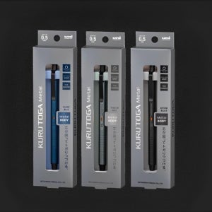 일본 유니 쿠루토가 메탈 수능 샤프 고급 샤프 0.5mm 녹턴 블랙