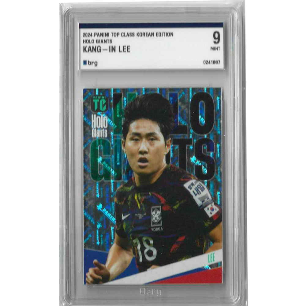 이강인 원조 파니니축구카드 2024 PANINI 탑클래스 홀로 자이언츠 BRG그레이딩 9