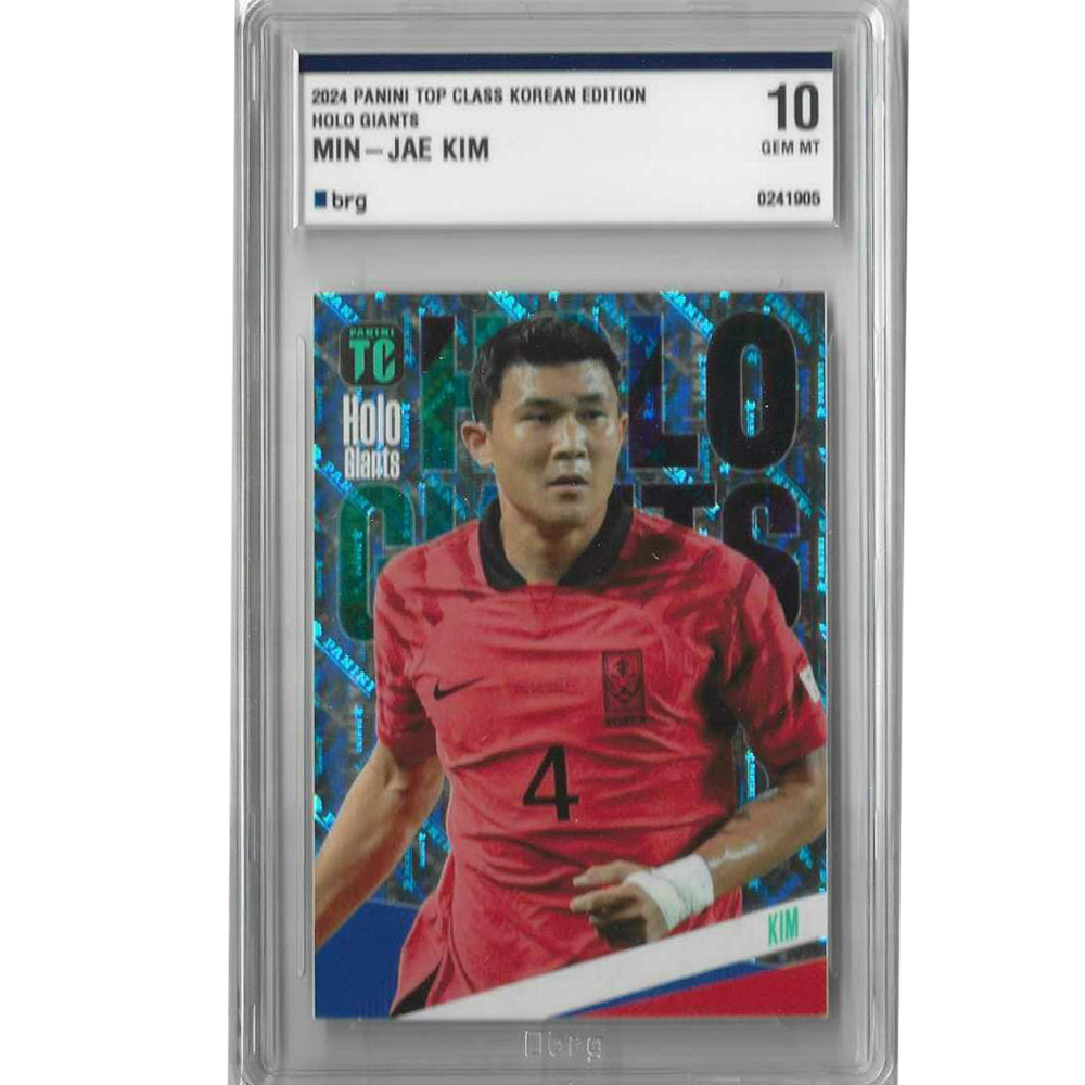 김민재 국대 파니니축구카드 2024 PANINI 탑클래스 홀로 자이언츠 BRG그레이딩 10