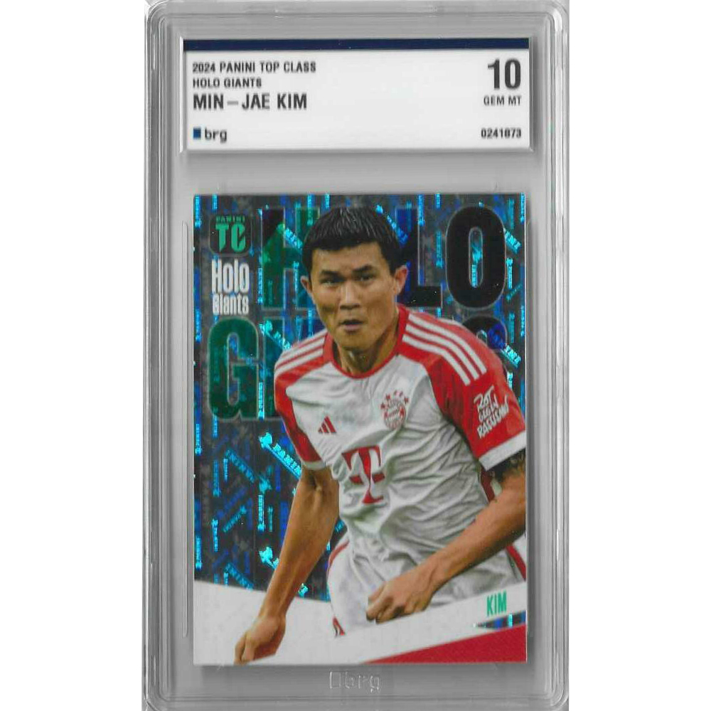 김민재 유럽 파니니축구카드 2024 PANINI 탑클래스 홀로 자이언츠 BRG그레이딩 10