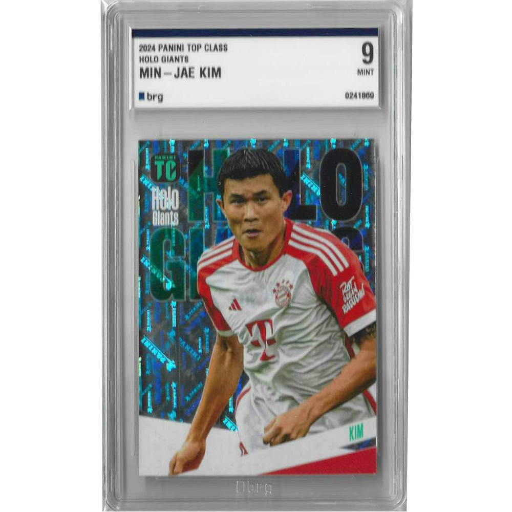 김민재 유럽 파니니축구카드 2024 PANINI 탑클래스 홀로 자이언츠 BRG그레이딩 9