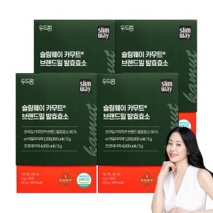 [정품카무트 120만 역가수치] [두드림] 슬림웨이 카무트 브랜드밀 발효효소 30포, 4개