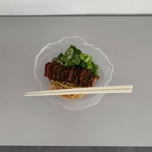 화이트 마블 샐러드 유리 볼 빙수 화채 그릇