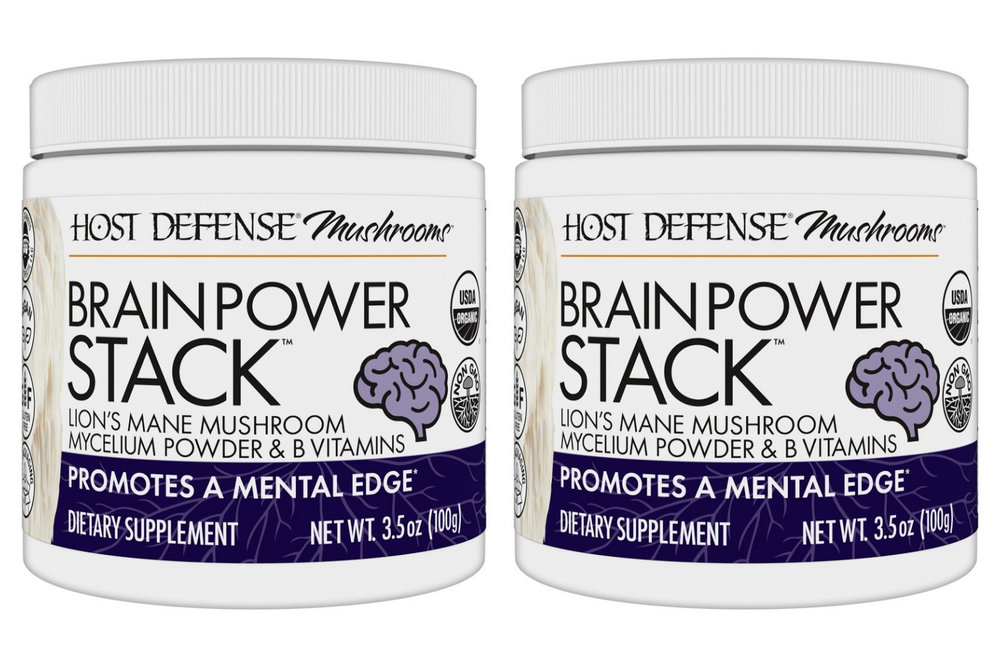 호스트디펜스 머쉬룸 <b>브레인 파워</b> 스택 100g 2통