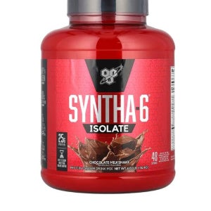 BSN Syntha-6 Isolate 프로틴 파우더 드링크 믹스 초콜릿 밀크셰이크 1.82kg(4.02lb)