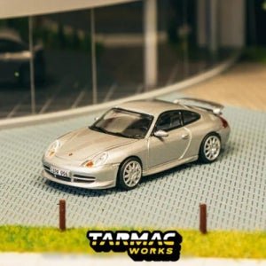 타막웍스 X iXO 1/64 포르쉐 911 GT3 (Type 996) 실버 - GLOBAL64