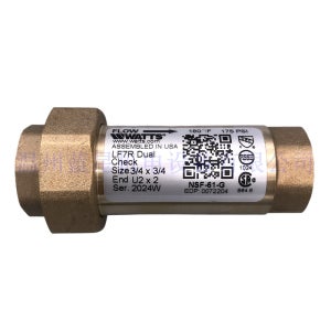 US LF7R 듀얼 와트 WATTS 구리 체크 밸브 3/4 x 3/4 체크 밸브 스팟
