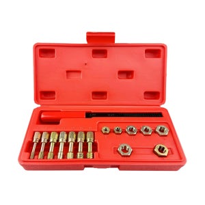 메트릭 스레드 체이서 키트 15PCS (M6 M8 M10 M12) 나사산 복원 수리 도구