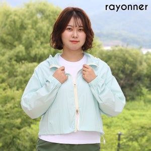 레이오네 여성 바람막이 초경량 숏자켓 등산 투웨이 크롭 후드자켓