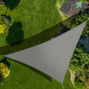 그늘애 국산 썬쉐이드 타프 그늘막 차광막 삼각 4.5m x 4.5m x 4.5m, 블랙바닐라
