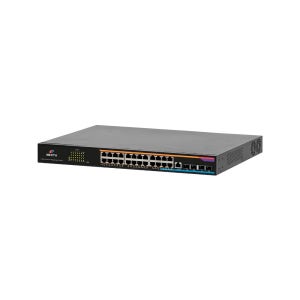 POE8028L3-10G 피우란 24포트 TP POE BT90W 10G 4SFP L3 스위치 허브