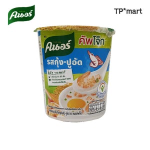부담없이 간편하게 즐기는 즉석죽 크노르 자스민 포리즈 새우 게살 컵죽 32g