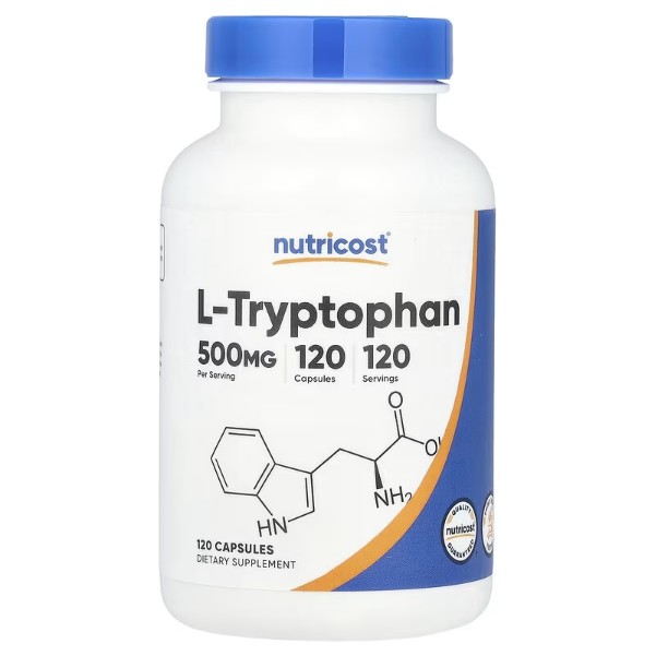 뉴트리코스트 엘 <b>L</b> <b>트립토판 500</b>mg 120정 Tryptophan 고약사 약들약