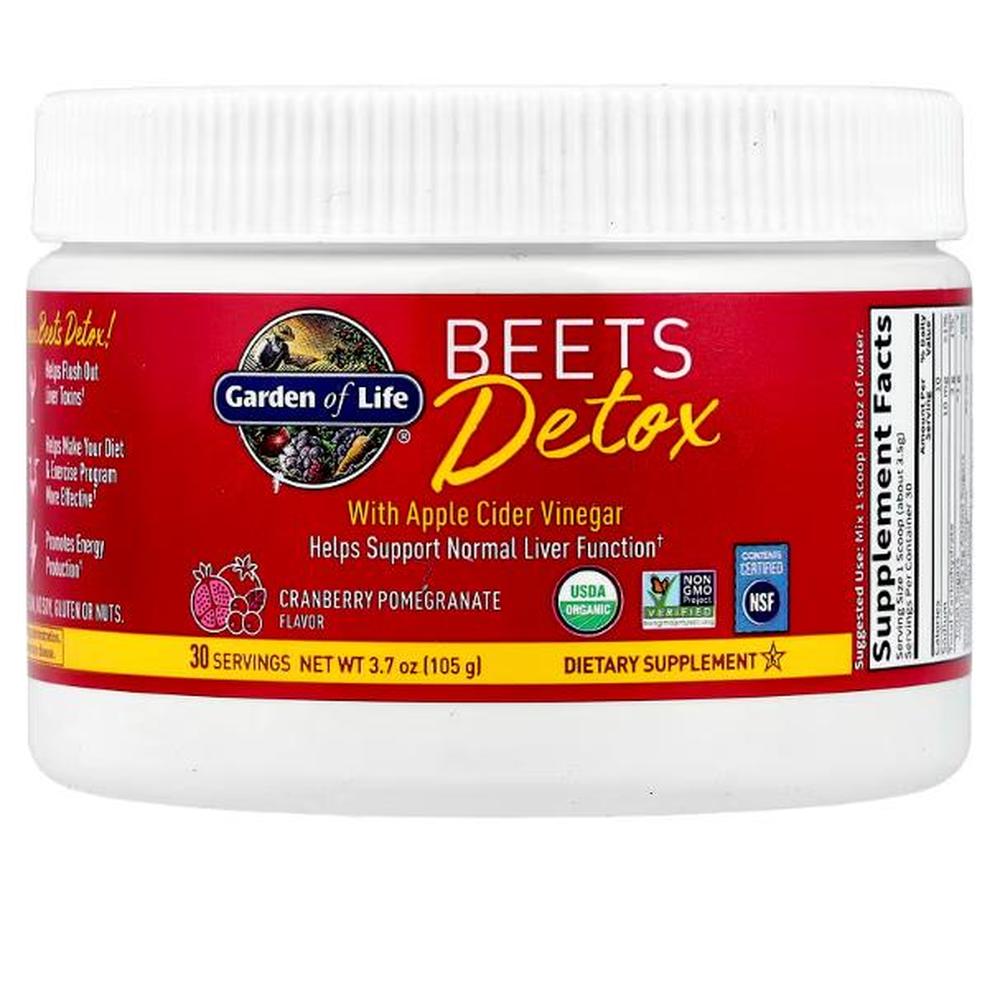 가든오브라이프 비츠 <b>디톡스</b> <b>애플 사이다 비니거</b> 크랜베리 석류 105g 3.7oz