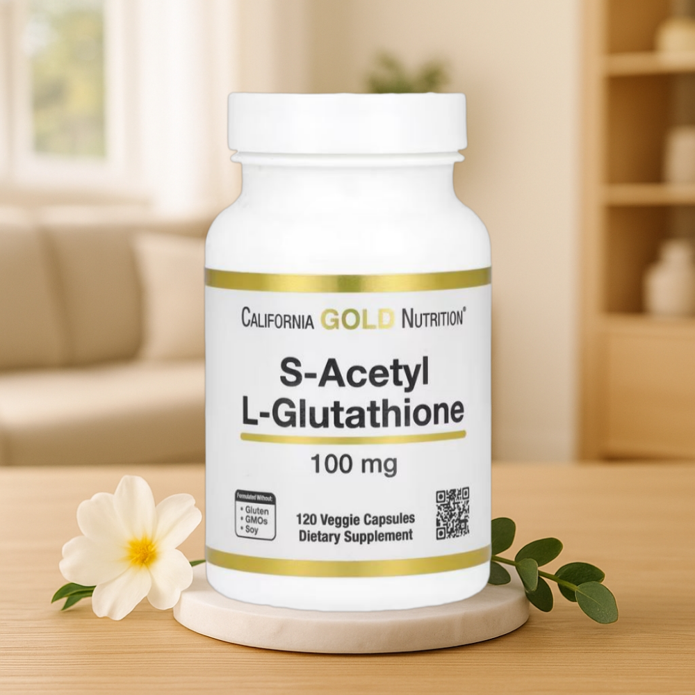 캘리포니아골드 S<b>아세틸 L</b><b>글루타치온 100mg</b> 식물성 120캡슐, 1개
