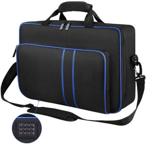 PS5용 휴대용 케이스, 플레이스테이션 5 콘솔용 여행용 케이스 가방, PS5 디스크 및 디지털 에디션 보관 게임 카드, 컨트롤러 기타 액세서리, 블랙