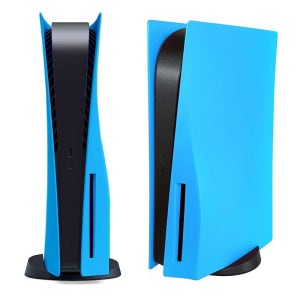 디스크 에디션 페이스 플레이트, PS5 콘솔용 스킨 쉘 패널, 플레이스테이션 5용 액세서리, 방진 스크래치 방지 플레이트(스타라이트 블루)