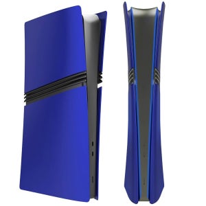 PS5 Pro 디지털 에디션용 커버 플레이트, PlayStation 5 콘솔 ABS 교체 사이드 쉘 케이스와 호환되는 매트 페이스플레이트 액세서리(파란색)