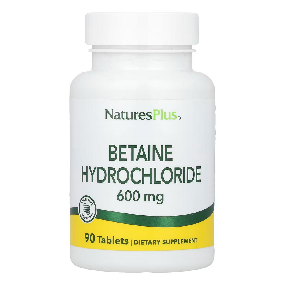 네이처스플러스 <b>베타인 하이드로클로라이드 600mg</b> 90타블렛