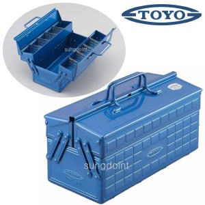 TOYO steel 철재 공구함 2단 미니 ST350 (350x160x215mm) 공구상자