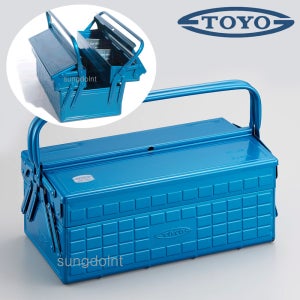 TOYO steel 철재 공구함 2단 중형 GL410 (417x227x289mm) 공구박스