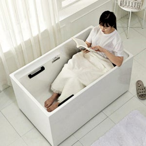 1인욕조 사각 욕조 성인용 간이욕조 욕실 욕탕 반신욕기