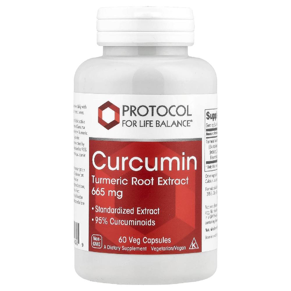 <b>프로토콜포라이프발란스</b> 커큐민 터메릭 665mg 강황 뿌리추출물 Curcumin 베지 60정