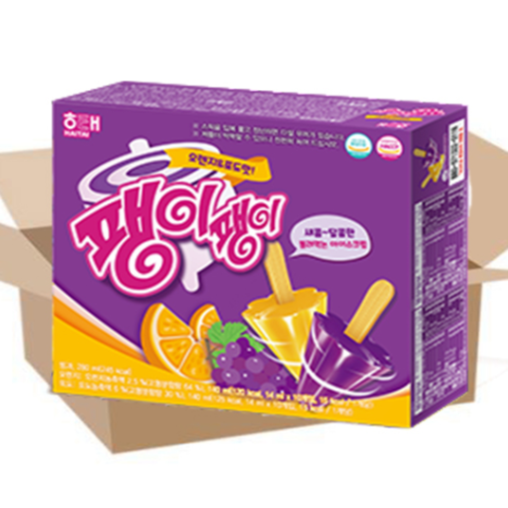 아이스크림 팽이 오렌지포도 미니 아이스바