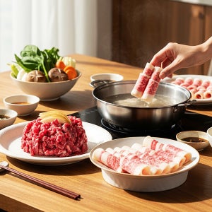 1++ 투뿔 마블링 가득 차돌박이 신선 육회 육사시미 프리미엄 세트