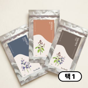 천연염색약 헤나가루 새치 순한 자연염색 1팩