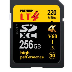 LT4메모리 SDXC 256GB 220mb High Performance 4K SD카드