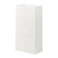 무지 화이트 각대 종이봉투 (1000장) - 2가지 사이즈 베이커리 식품포장 선물포장