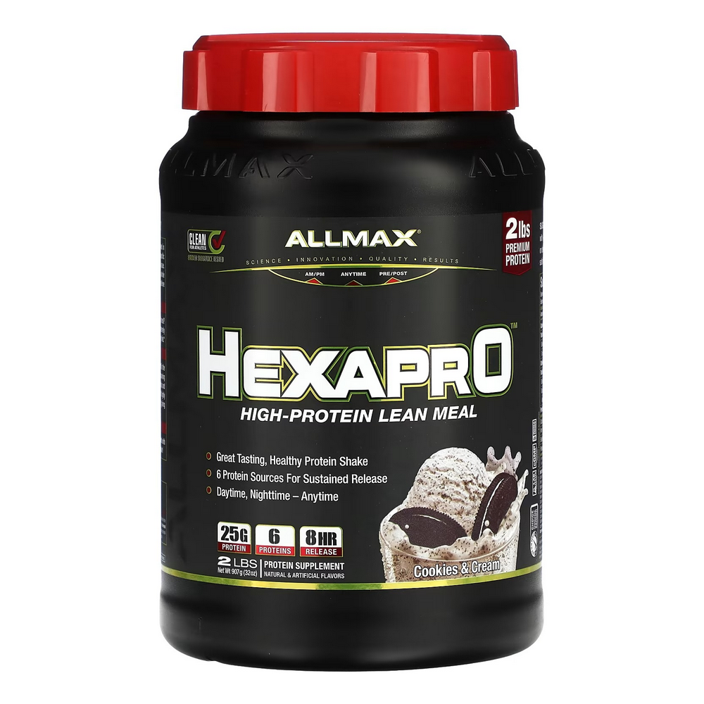 올맥스 <b>헥사프로</b> 하이 <b>프로</b>틴 린밀 쿠키엔크림 2lbs 907g