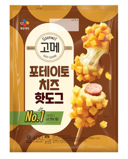감자치즈핫도그 간식 고메 포테이토 치즈핫도그