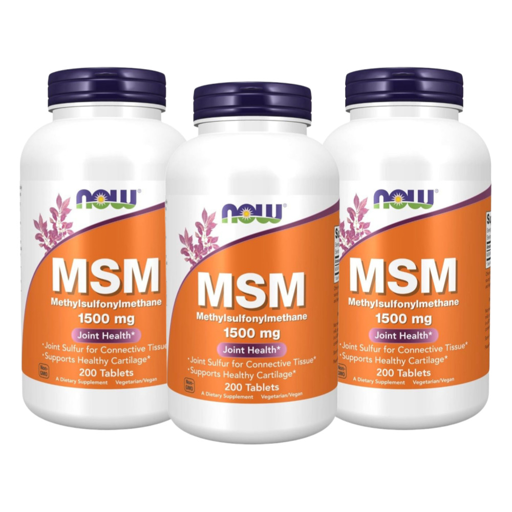 <b>나우푸드</b> MSM <b>엠에스엠</b> 1500MG 200정, 3개