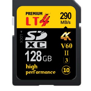 LT4메모리 SDXC 128GB 290mb UHS-2 High Performance 4K SD카드