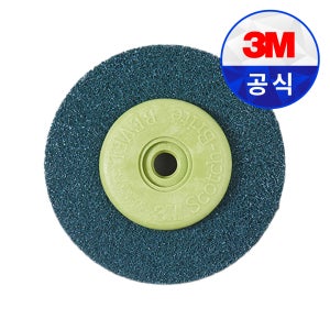 3M 베벨디스크 그린 그라인더날 400방 원형 사포 페파 수세미 디스크 1개, 60개